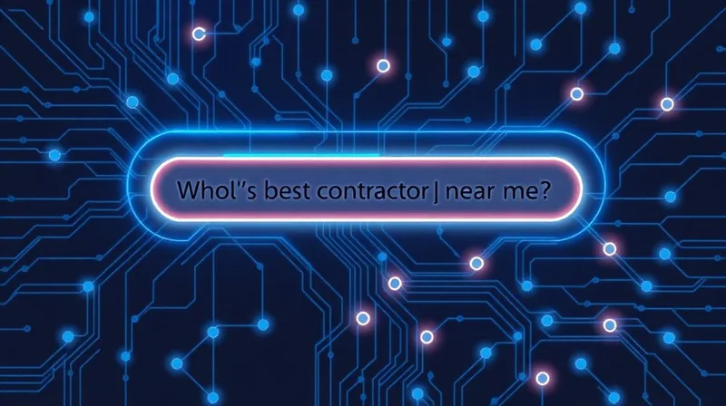 ChatGPT interface displaying an answer about local contractors