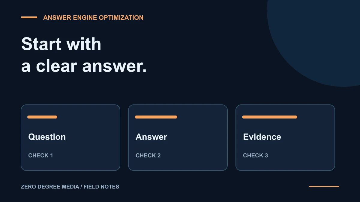 What Is Answer Engine Optimization? AEO for Small Businesses